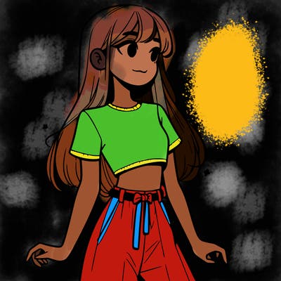 girl in a cute crop top