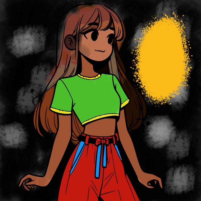 girl in a cute crop top