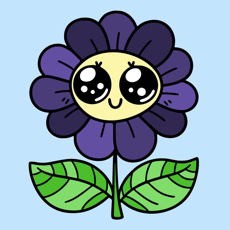 flower with eyes