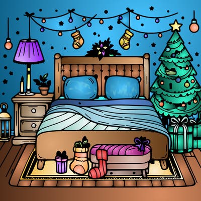bedroom christmas