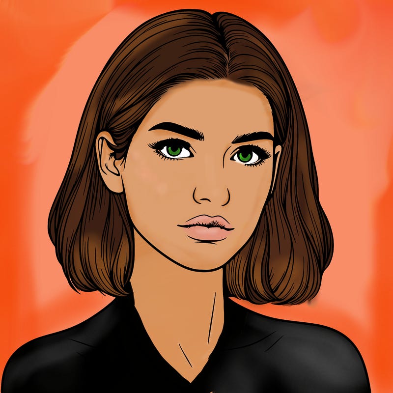 realistic portrait of woman