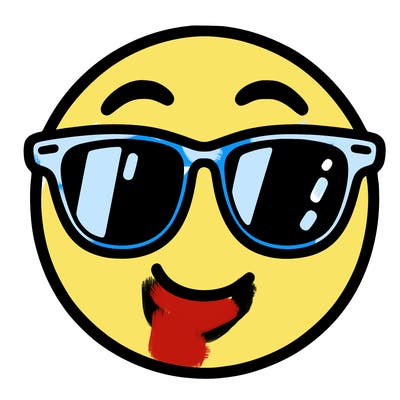 emoji with sunglasses