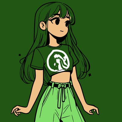 girl in a cute crop top