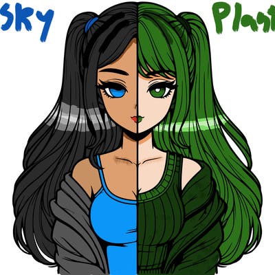 realistic girl split