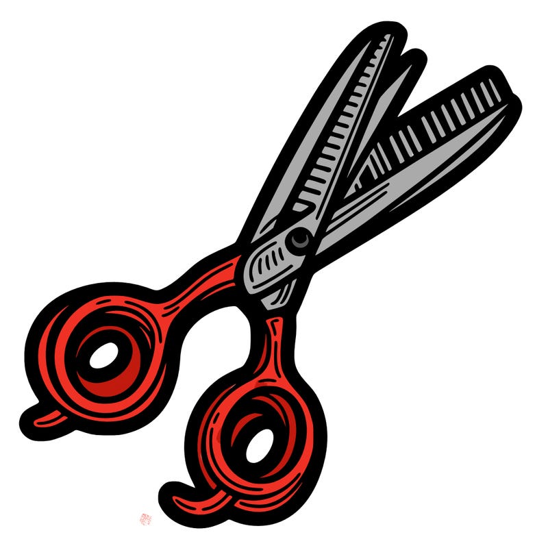 hairdressing, scissors