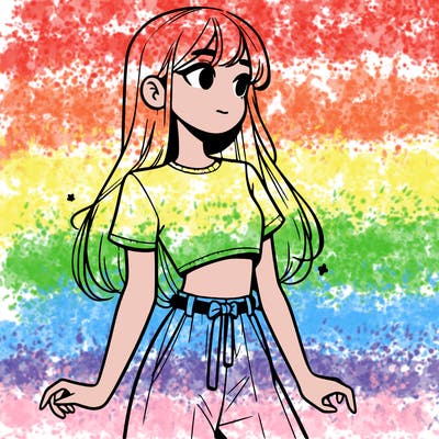 girl in a cute crop top