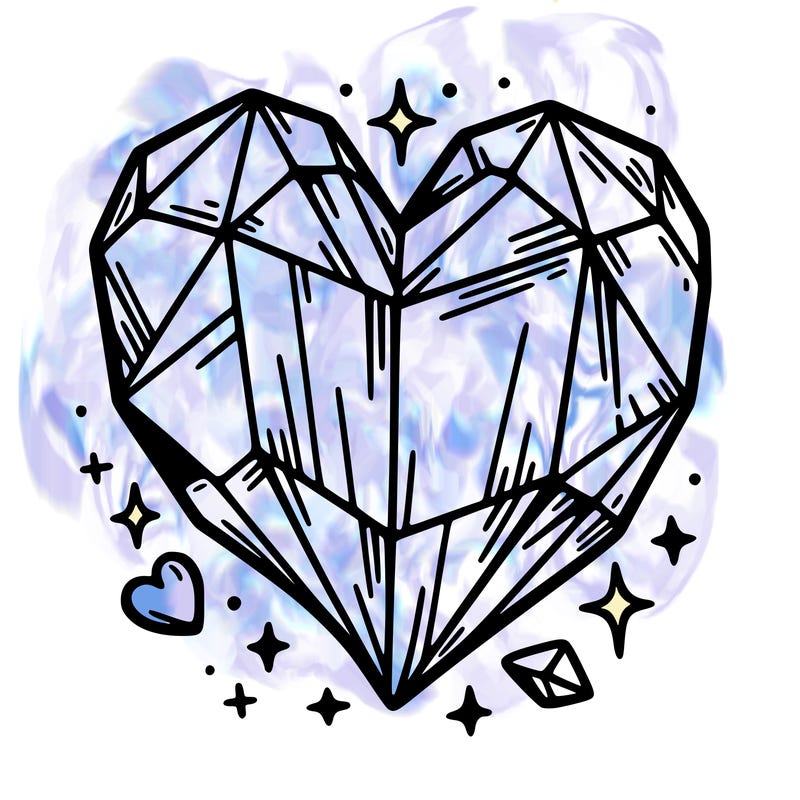 crystal heart