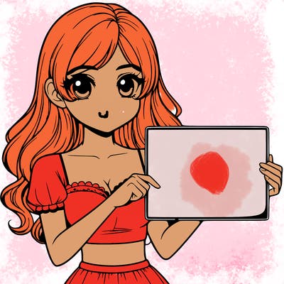 realistic pretty girl holding blank sign