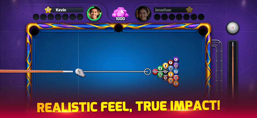 Billiards Party - Realistic 8-ball pool gameplay in Billiards Party app