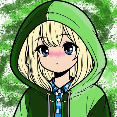 girl with hoodie
