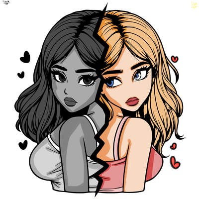 realistic girl split