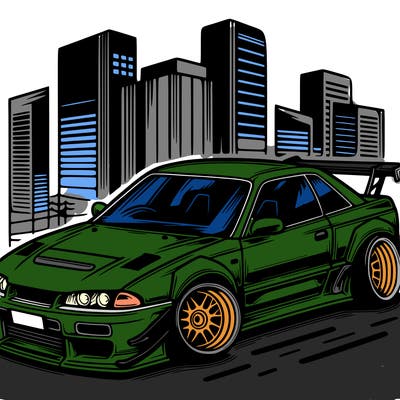 modified jdm car