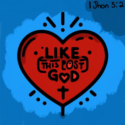 a heart that  in the middle there is a sign that says like this post if you love god
