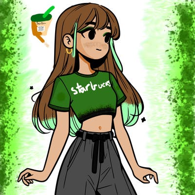 girl in a cute crop top