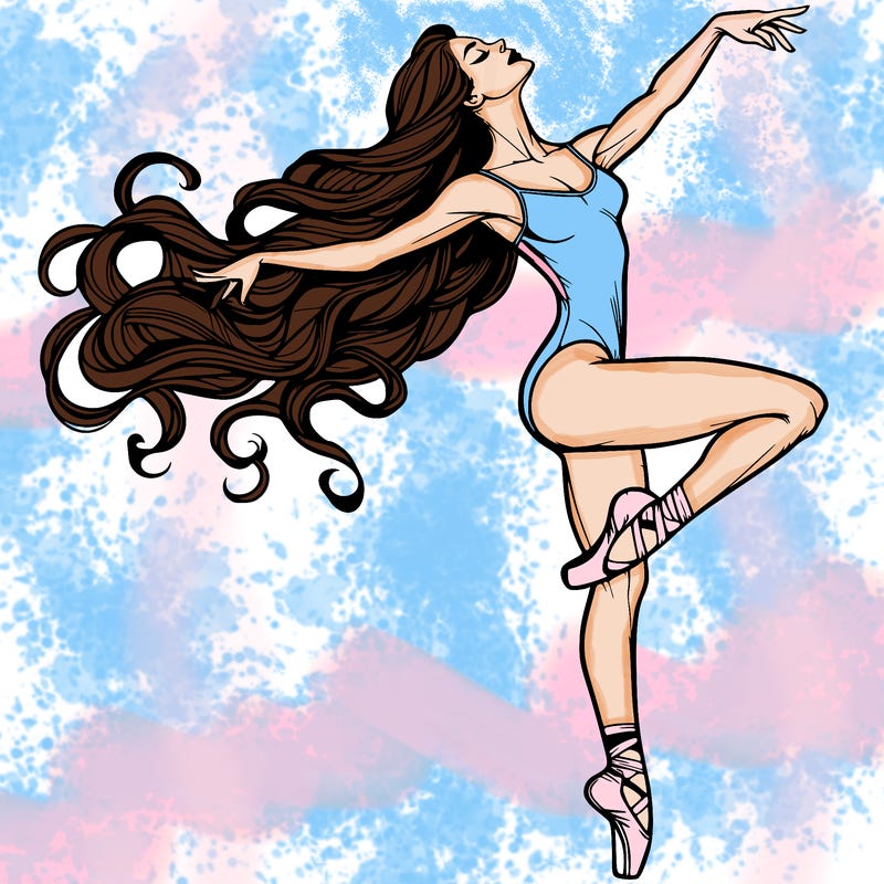 realistic woman dancer