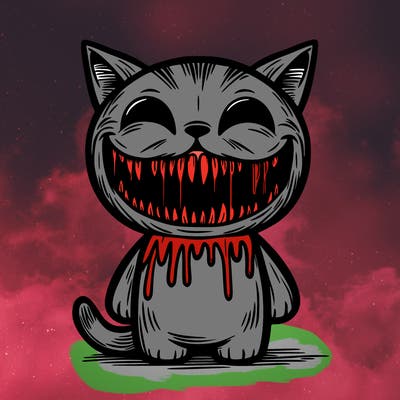 smiling cat horror