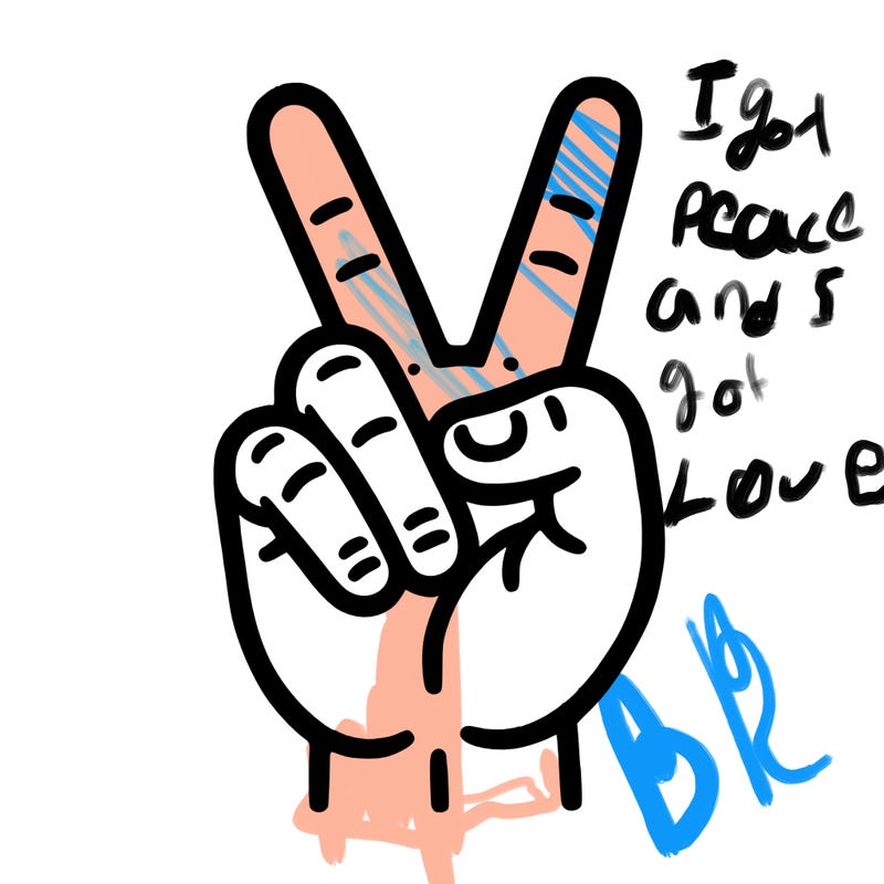 peace sign with hands