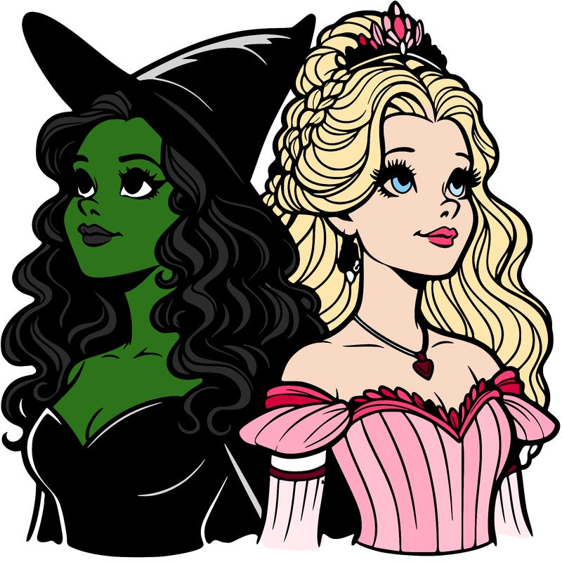 'elphaba and glinda (realistic)