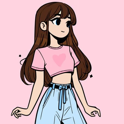 girl in a cute crop top