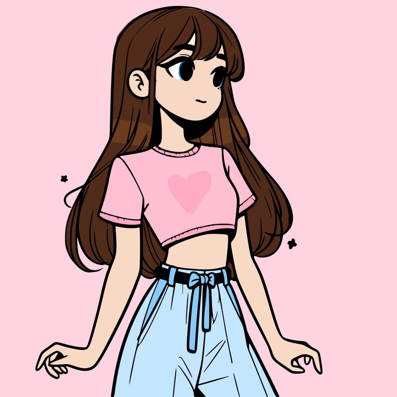 girl in a cute crop top