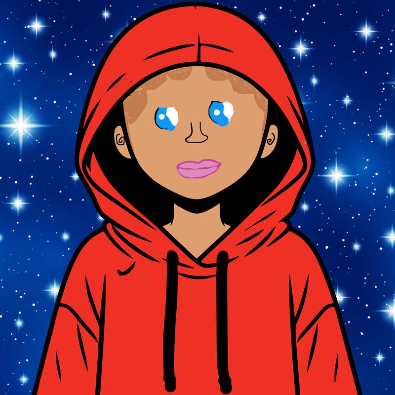 faceless girl in hoodie