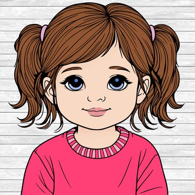 a realistic toddler girl