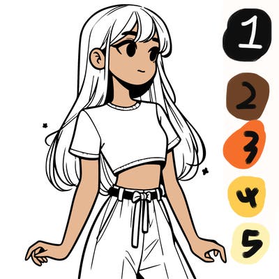 girl in a cute crop top