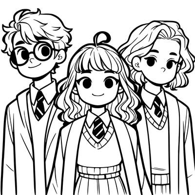 harry potter ron weasley and hermione granger