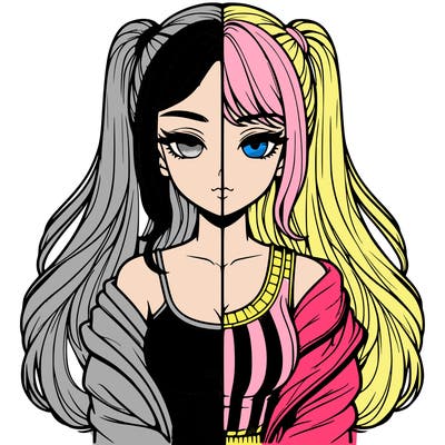 realistic girl split