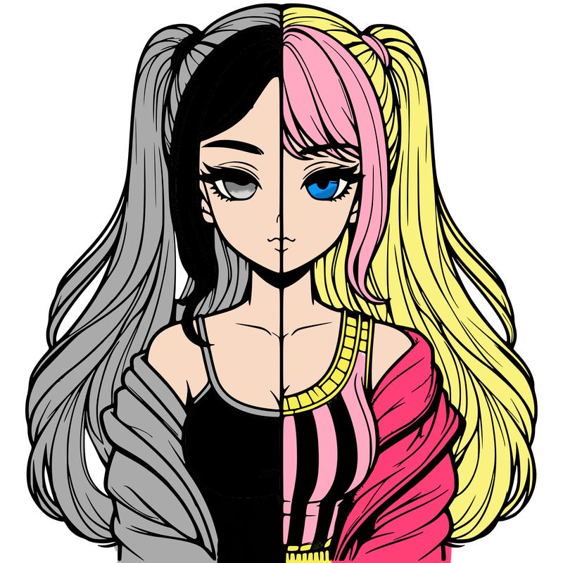 realistic girl split