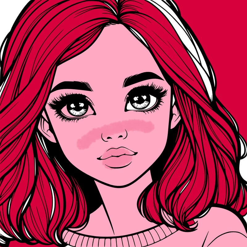 realistic girl whith cute eyes