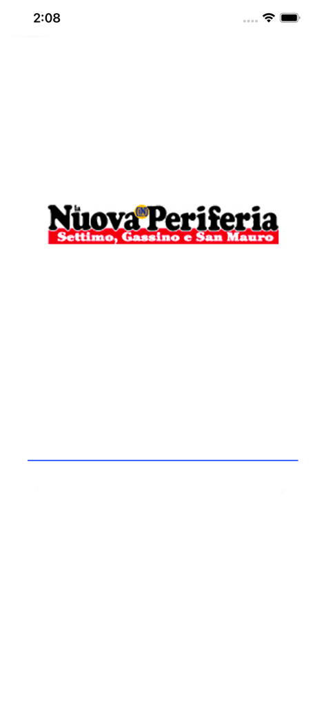 La nuova Periferia - Settimo - Splash screen of La Nuova Periferia Settimo news app