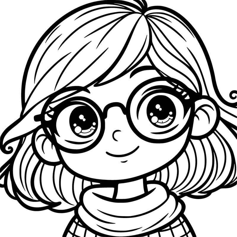 girl with glasses