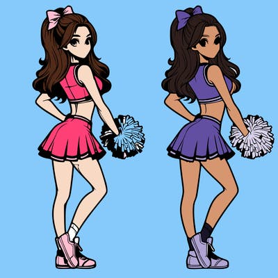 realistic cheerleader
