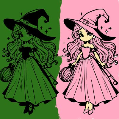 beautiful wicked witch. from wicked