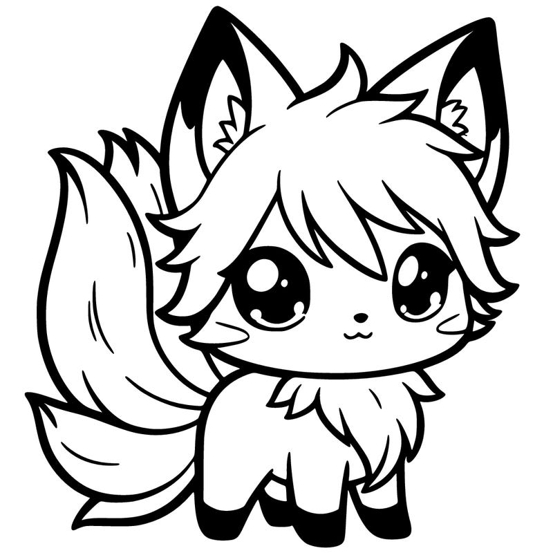 chibi ninetails fox
