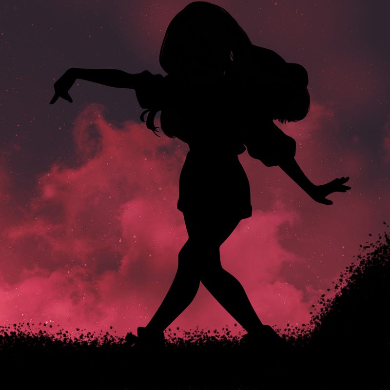 realistic girl danceing