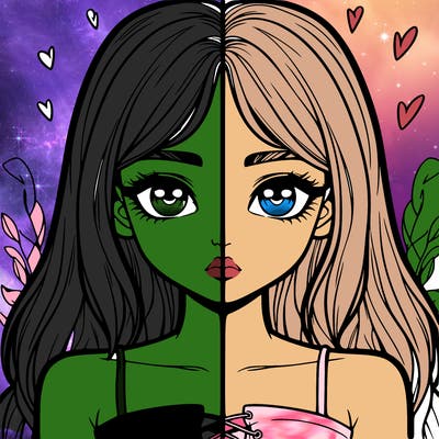 realistic girl split