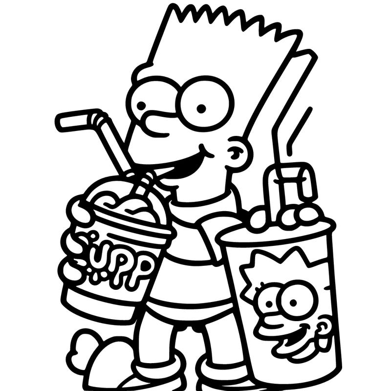 bart drink a slurpie