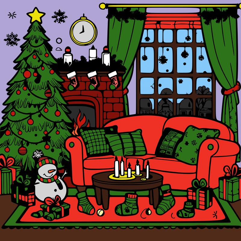 christmas living room