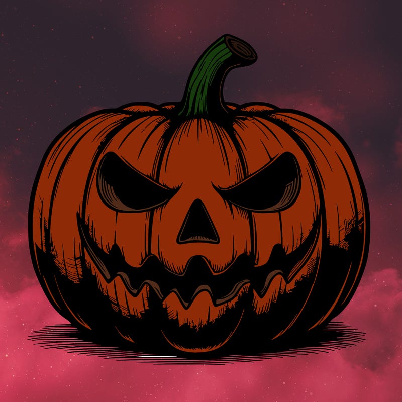 realistic scary halloween pumpkin