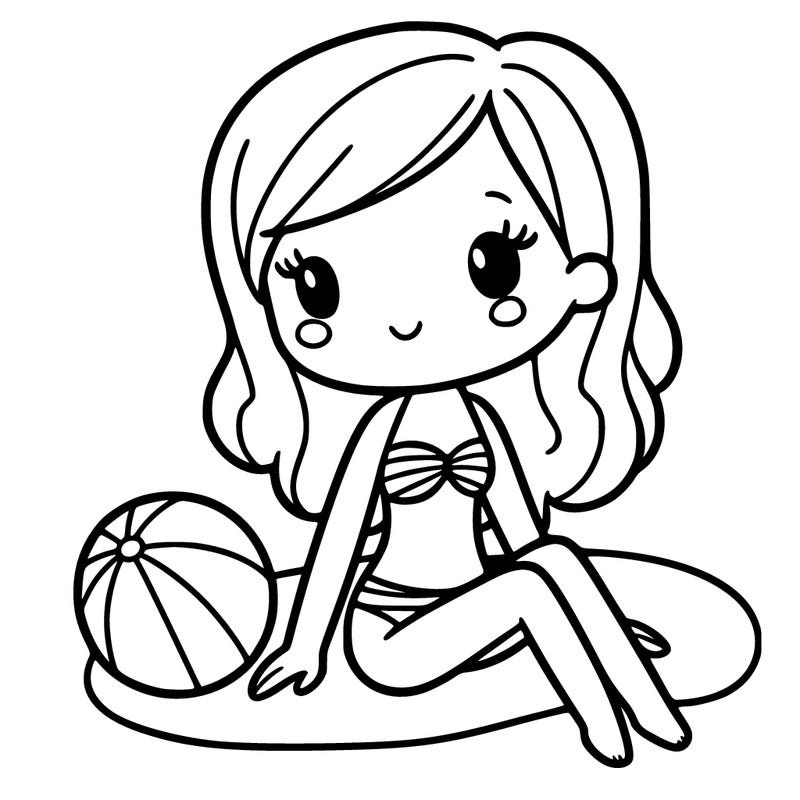 girl in bathing suit