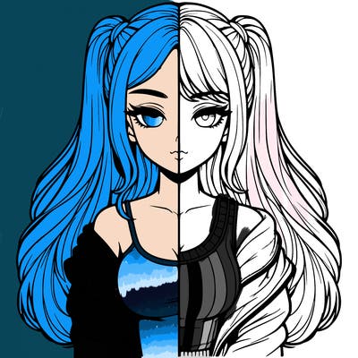 realistic girl split