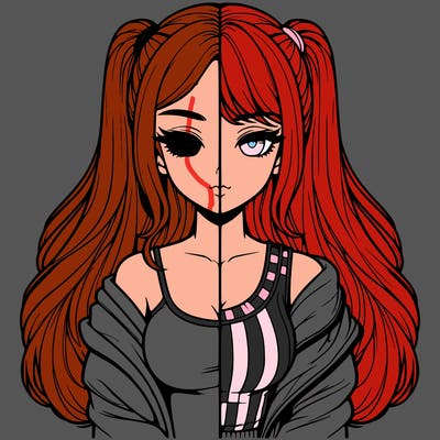 realistic girl split