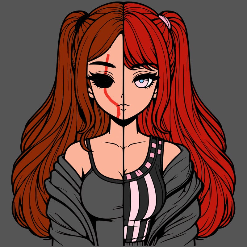 realistic girl split