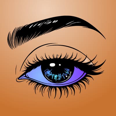 eye closed realistic