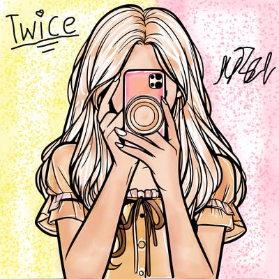 a realistic girl holding her phone taking pictures