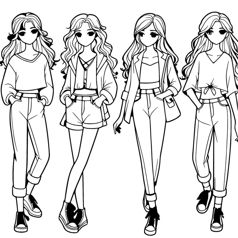 five realistic girls