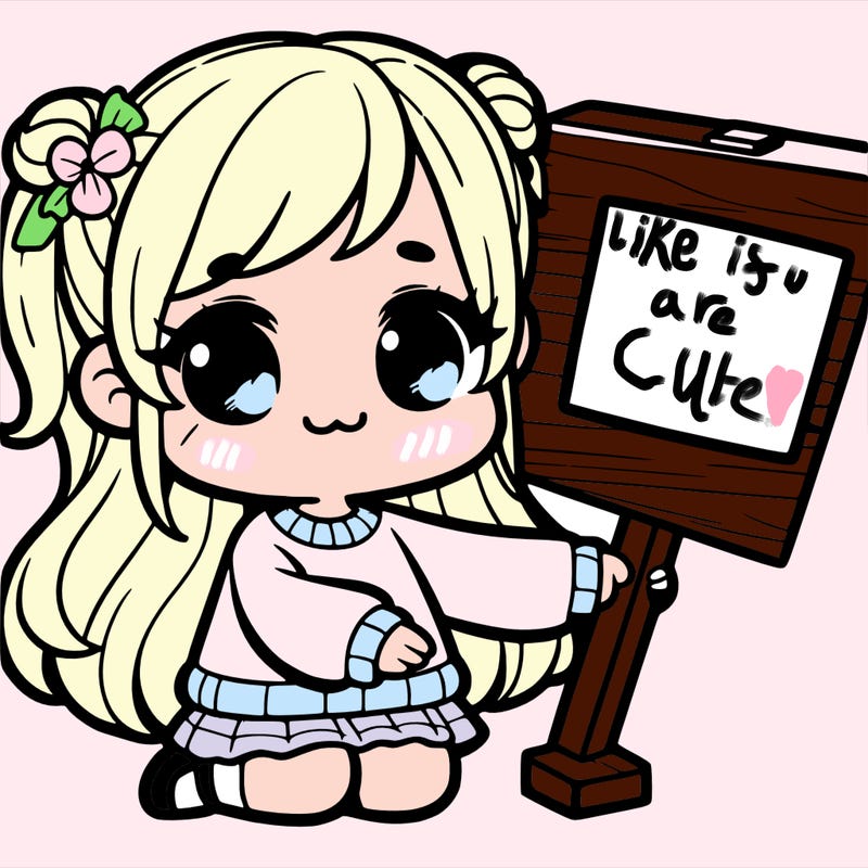 cute girl with sighn