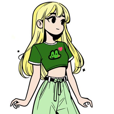 girl in a cute crop top